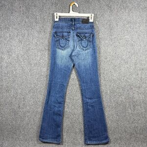 True Religion Becca Mid Rise Bootcut Dark Wash Jeans Womens Size 25 #1164